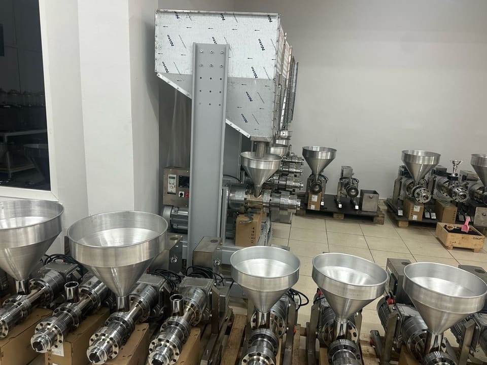 ColdSeedPress cold seed press machines with hopper feed system — view 1 of 2