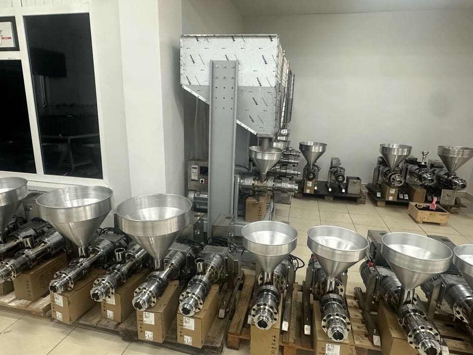 ColdSeedPress cold seed press machines with hopper feed system — view 2 of 2