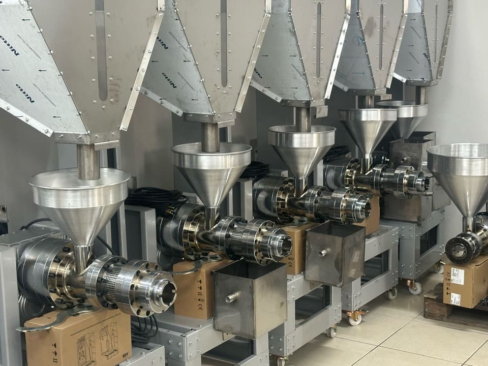 ColdSeedPress cold oil press machines with large feed hoppers — view 2 of 2