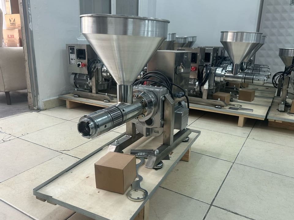 ColdSeedPress cold oil press machine, three-quarter view — view 1 of 2